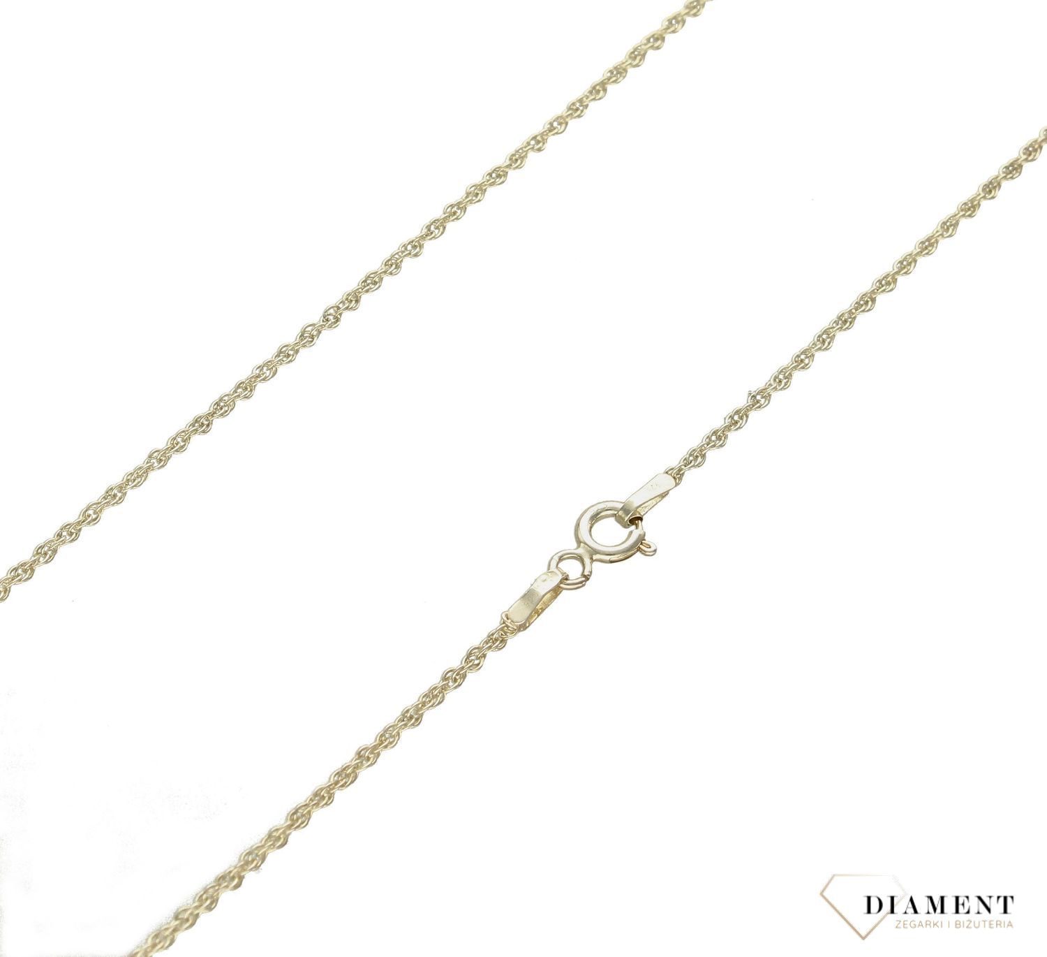 Łańcuszek srebrny o splocie kordel DIA-LAN-5970-925 1mm.  Łańcuszek srebrny kordel. Łańcuszek srebrny damski. Łańcuszek o splocie kordel. Łańcuszek damski biżuteryjny. Delikatny łańcuszek srebrny. Idealny.jpg